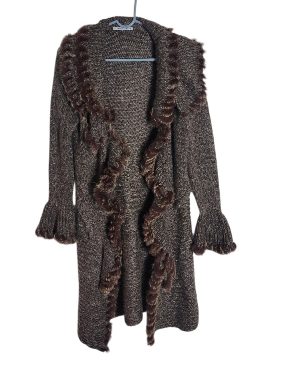 Tempo Paris Acrylic Rabbit Fur Sweater